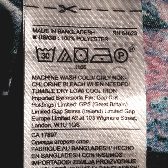 Banana Republic Dillon Stretch Satin Botanical Print Blouse - Picture 8 of 12